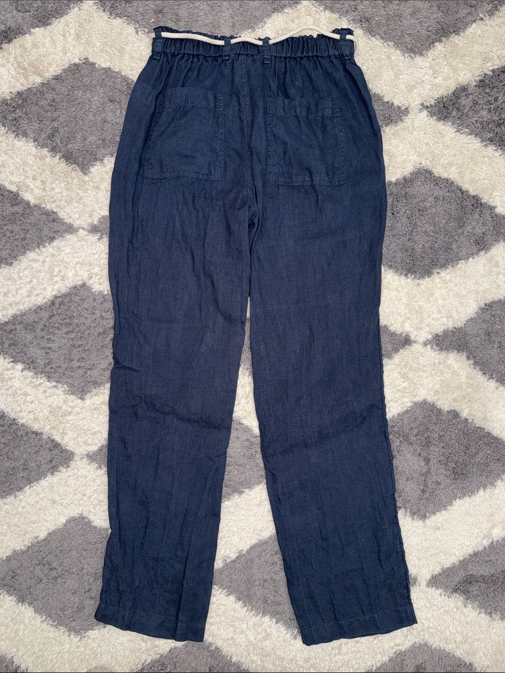 C&C California Navy Linen pants size xs - Picture 4 of 12